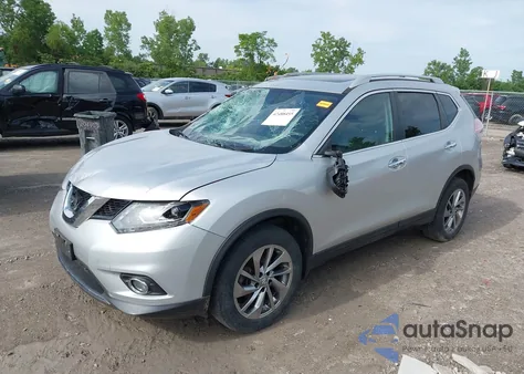 2015 Nissan Rogue Sl из США, поврежденный, VIN 5N1AT2MV5FC890706
